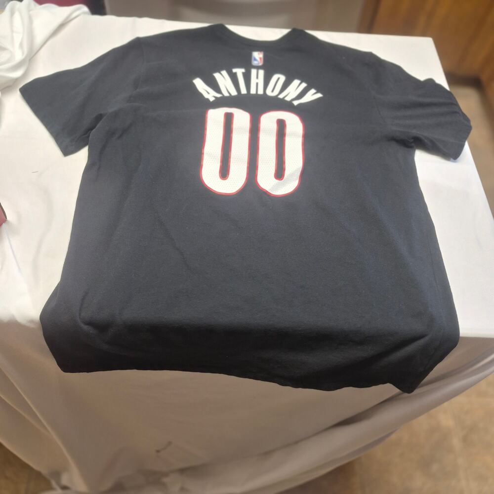 Nike Carmelo Anthony Portland Trail Blazers #00 T Shirt Mens XL Dri-FIT NBA